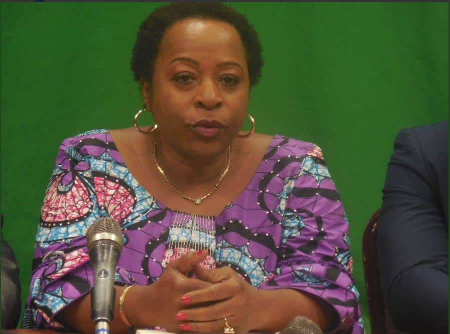 Angèle Makombo, the President of the Congolese League of Democrats