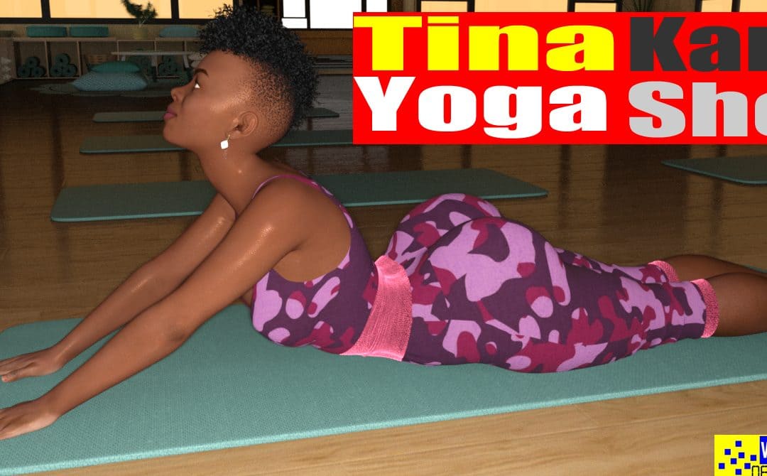 Congolese Model, Tina Kanku Yoga Class at Kinshasa Yoga Club